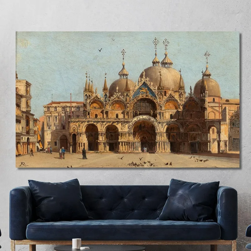 Venice La Facciata Della Basilica S. Marco Antonietta Brandeis