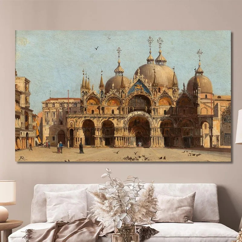 Venice La Facciata Della Basilica S. Marco Antonietta Brandeis