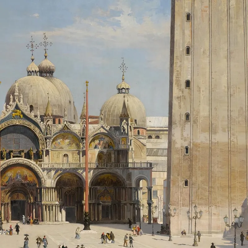 Venise Une Vue Sur La Place Saint-Marc Antonietta Brandeis
