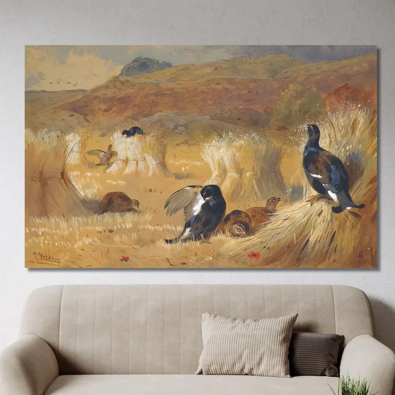Urogallo En Un Campo Archibald Thorburn