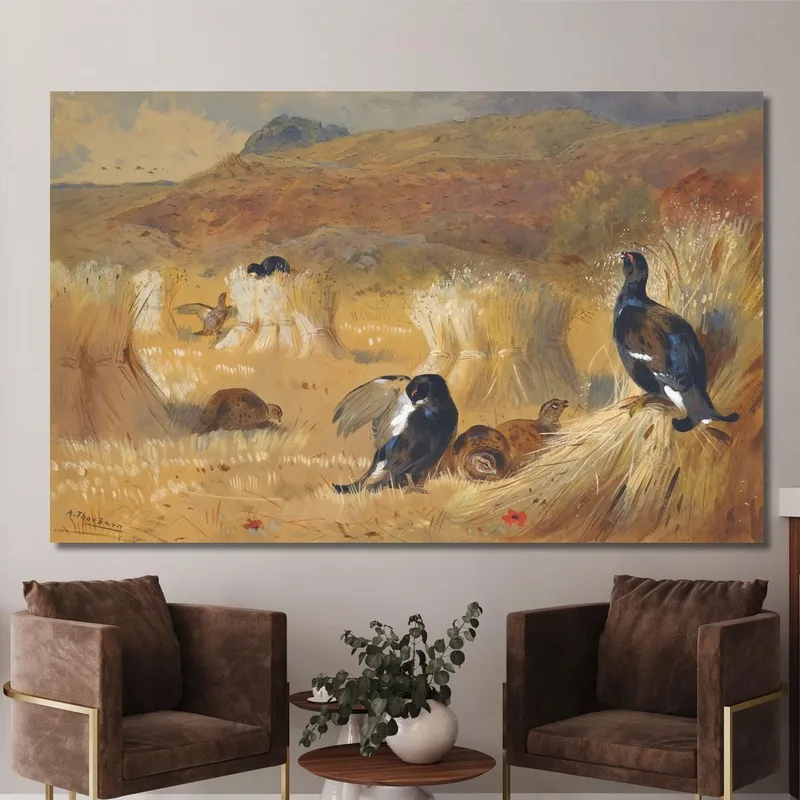 Urogallo En Un Campo Archibald Thorburn