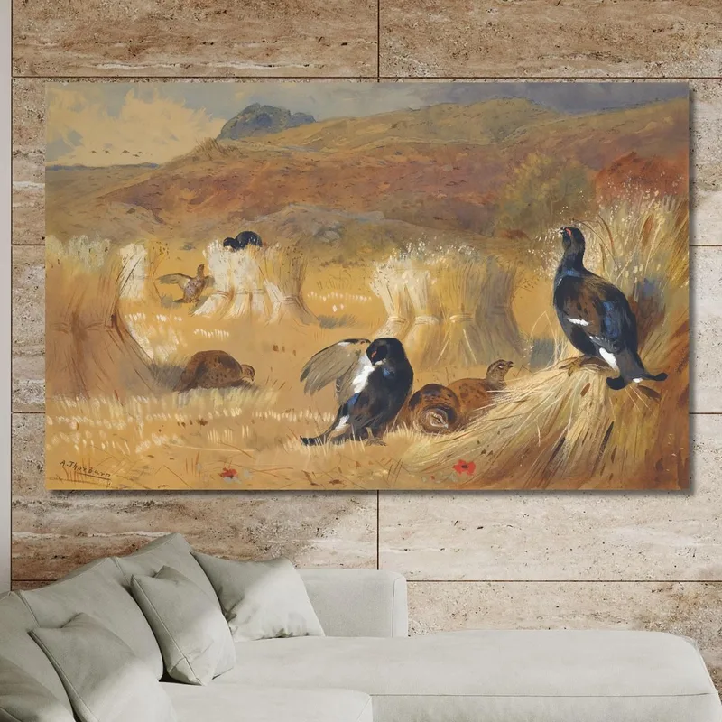 Urogallo En Un Campo Archibald Thorburn