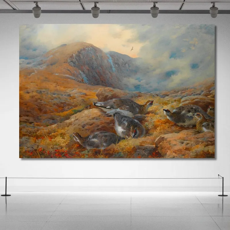 Danger Aloft Ptarmigan Archibald Thorburn