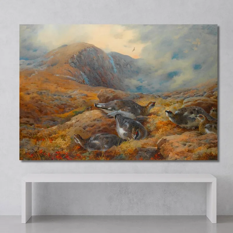 Danger Aloft Ptarmigan Archibald Thorburn
