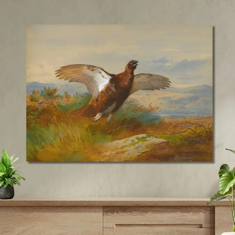 Pernice Rossa In Volo Archibald Thorburn