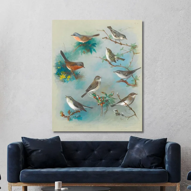 Fauvette Et Troglodytes Archibald Thorburn