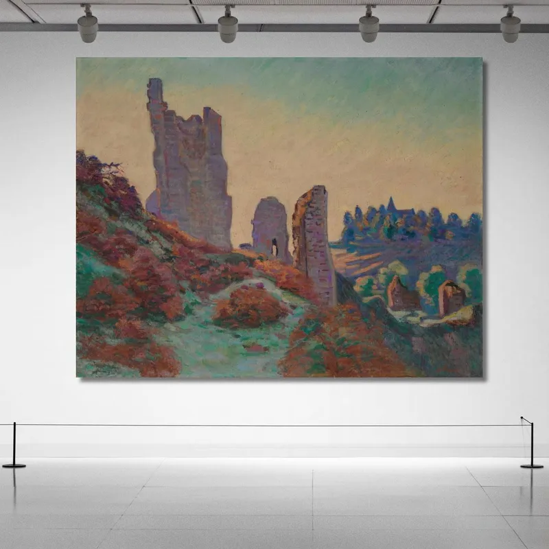 Las Ruinas Del Castillo De Crozant Armand Guillaumin
