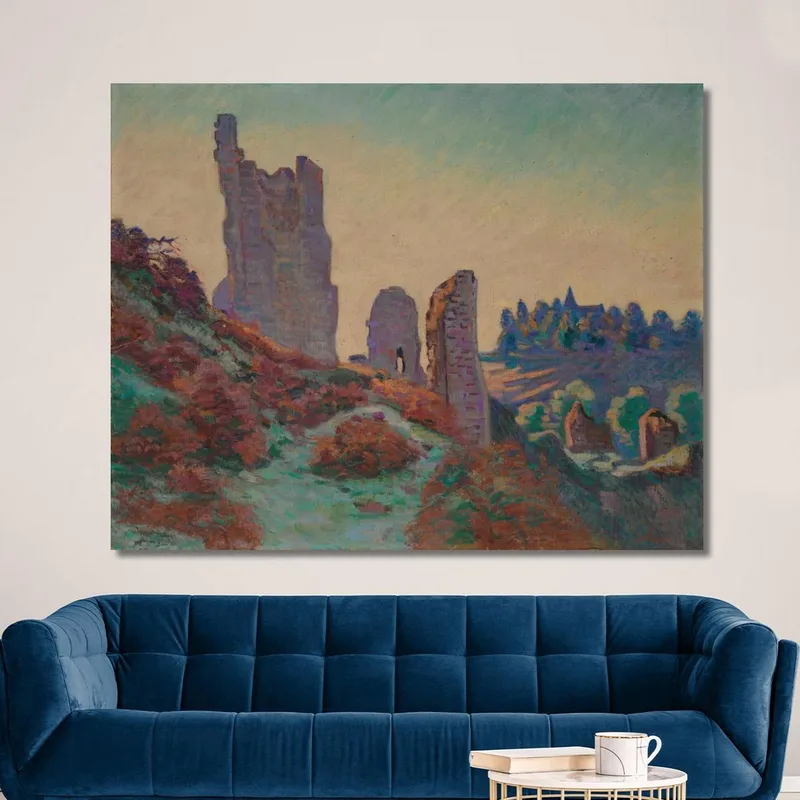 Las Ruinas Del Castillo De Crozant Armand Guillaumin