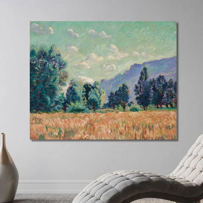 Pontcharra Vallee De L'Isere Le Mont Granier Dans Le Fond Armand Guillaumin