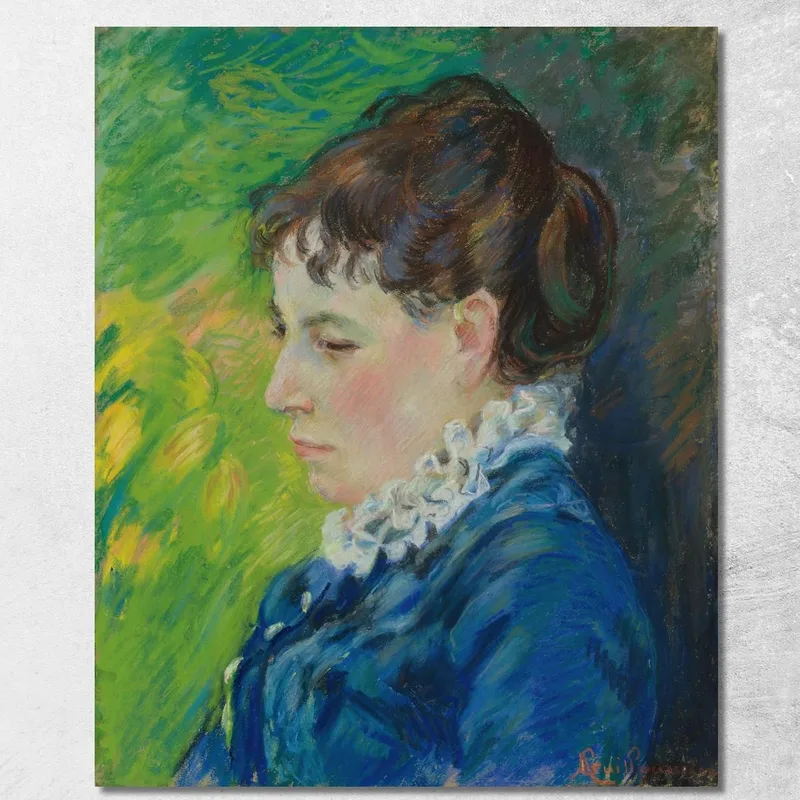 Portrait De La Femme De L'Artiste Armand Guillaumin tableau impression sur toile