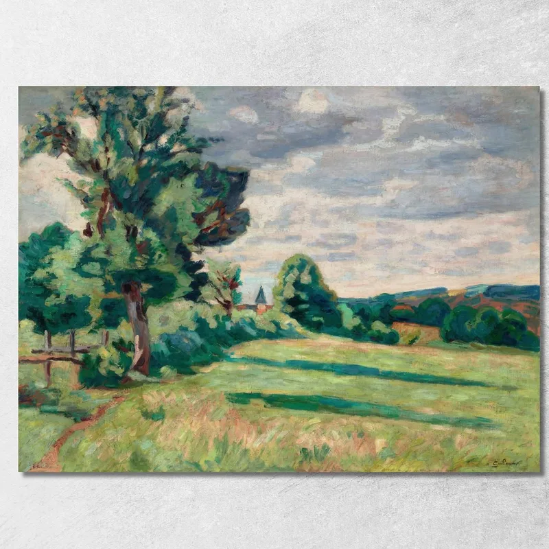 Pâturages Des Granges Crozant Armand Guillaumin tableau impression sur toile