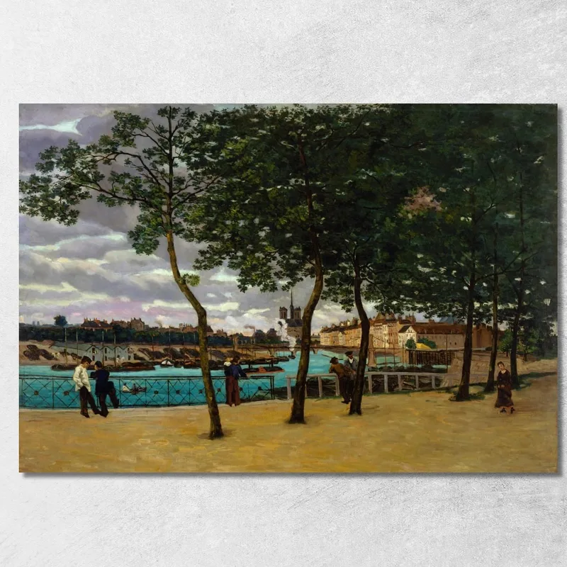 View Of The Seine Paris 2 Armand Guillaumin tableau impression sur toile