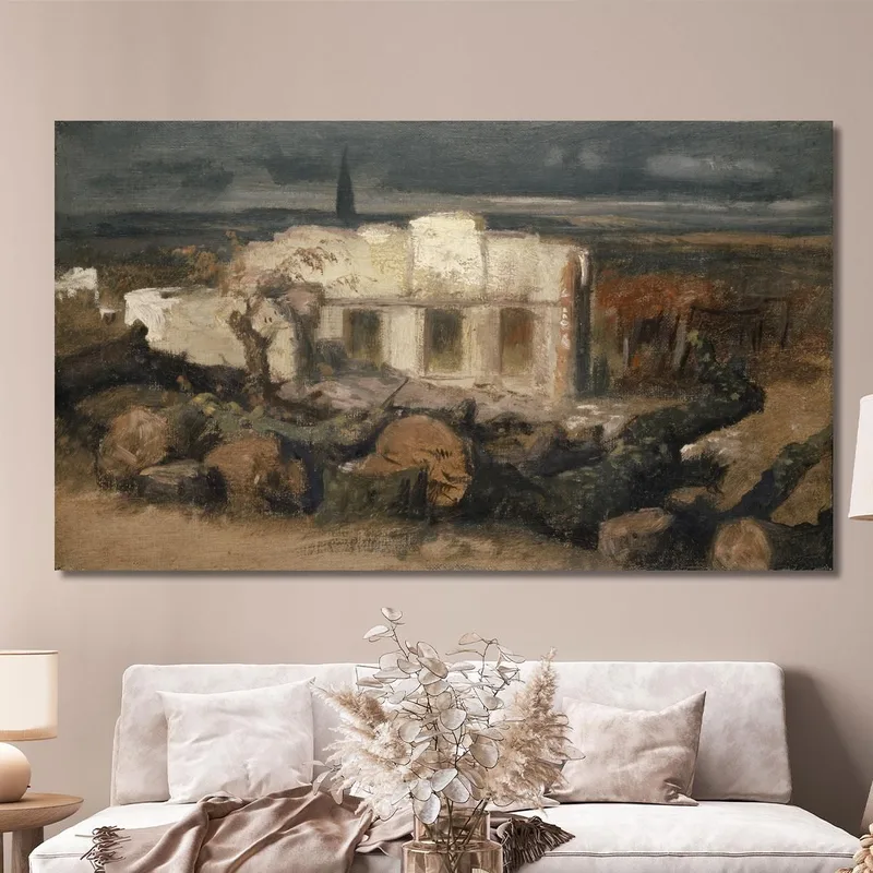 Casa Distrutta Vicino A Kehl Arnold Böcklin