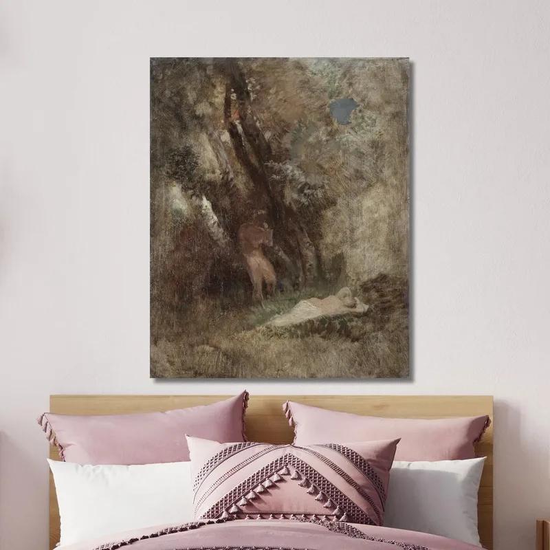 Faune Et Nymphe Dans Les Bois Arnold Böcklin