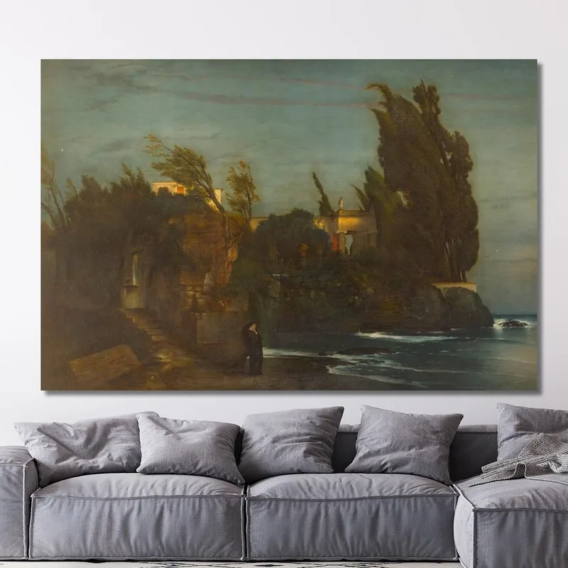 Villa Fiesole En Bord De Mer Arnold Böcklin