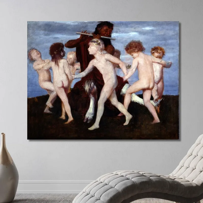 Danse De Pan Avec Des Enfants Arnold Böcklin