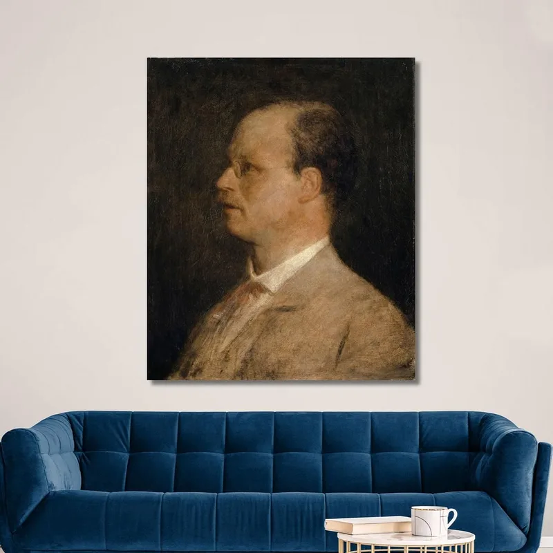 Portrait Prof. Fritz Burckhardt-Brenner Arnold Böcklin