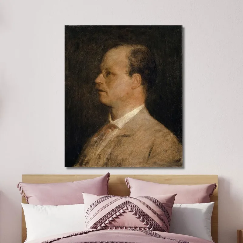 Portrait Prof. Fritz Burckhardt-Brenner Arnold Böcklin