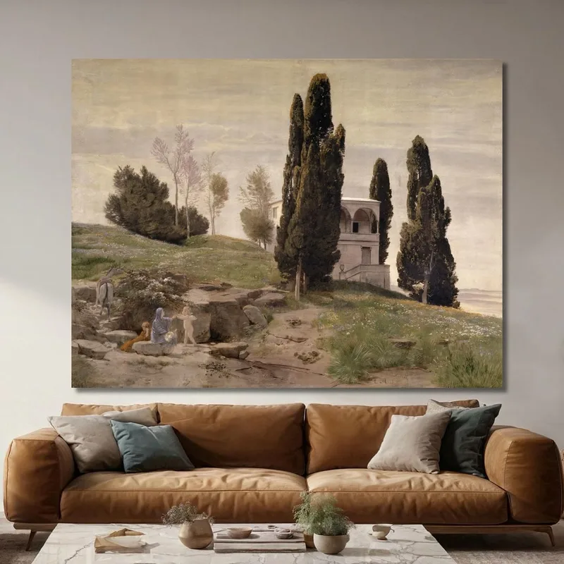 Descanso En La Huida A Egipto Arnold Böcklin