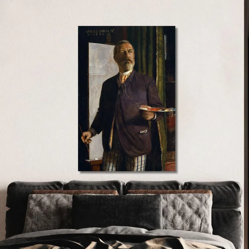 Selbstporträt Im Studio Arnold Böcklin