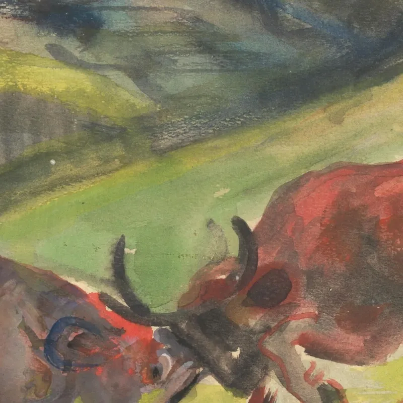 Bull Fight Arnold Peter Weisz-Kubínčan