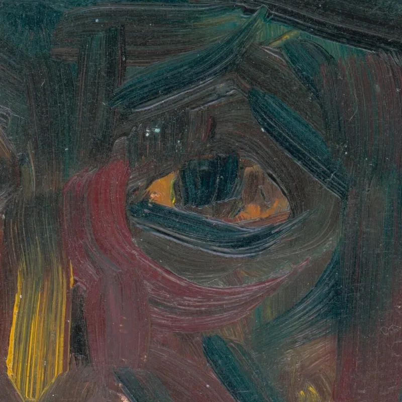 Head Of A Man In A Hat Arnold Peter Weisz-Kubínčan