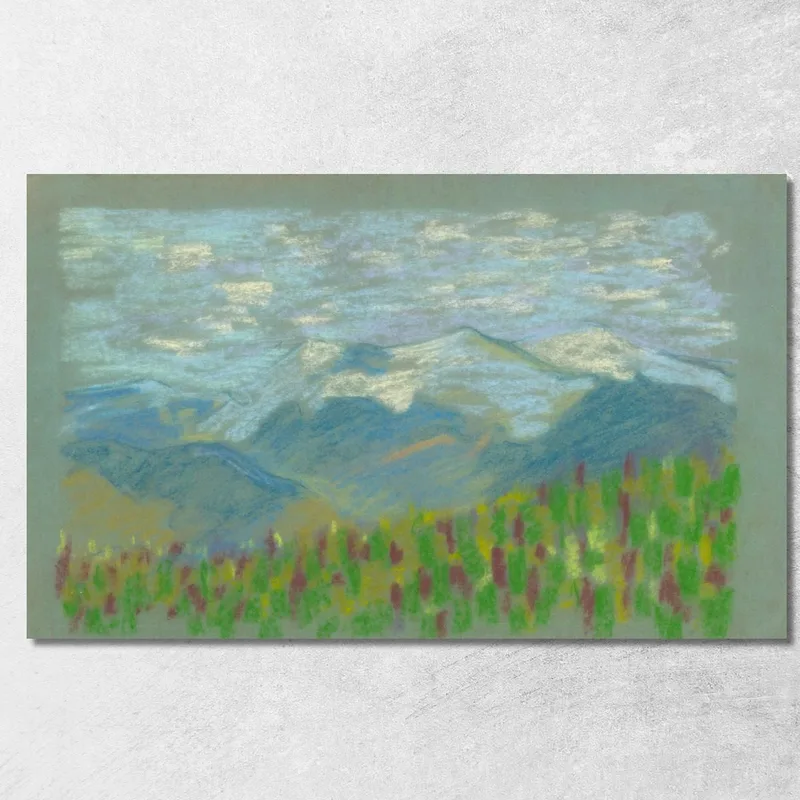 Hügellandschaft 2 Arnold Peter Weisz-Kubínčan drucken auf leinwand