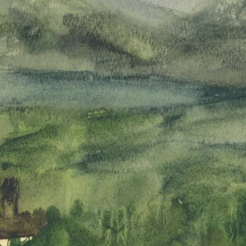 Paisaje Con Casas Arnold Peter Weisz-Kubínčan