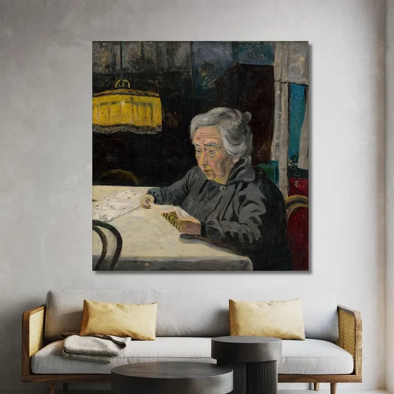 Reading Old Lady Arnold Peter Weisz-Kubínčan