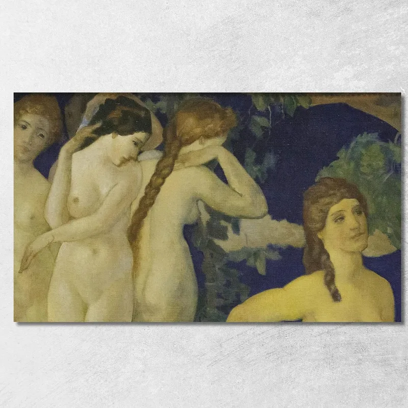 Chiusura D’Oro Arthur Bowen Davies quadro stampa su tela