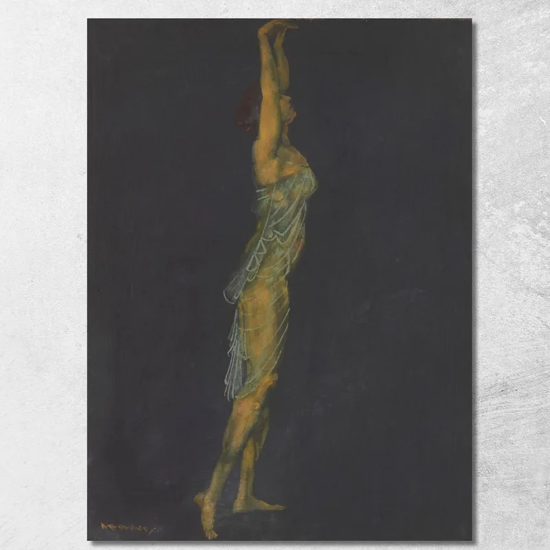 Danza Arthur Bowen Davies quadro stampa su tela