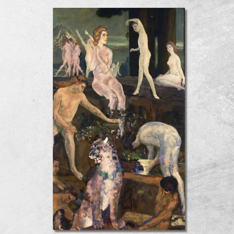 Dioniso Arthur Bowen Davies quadro stampa su tela