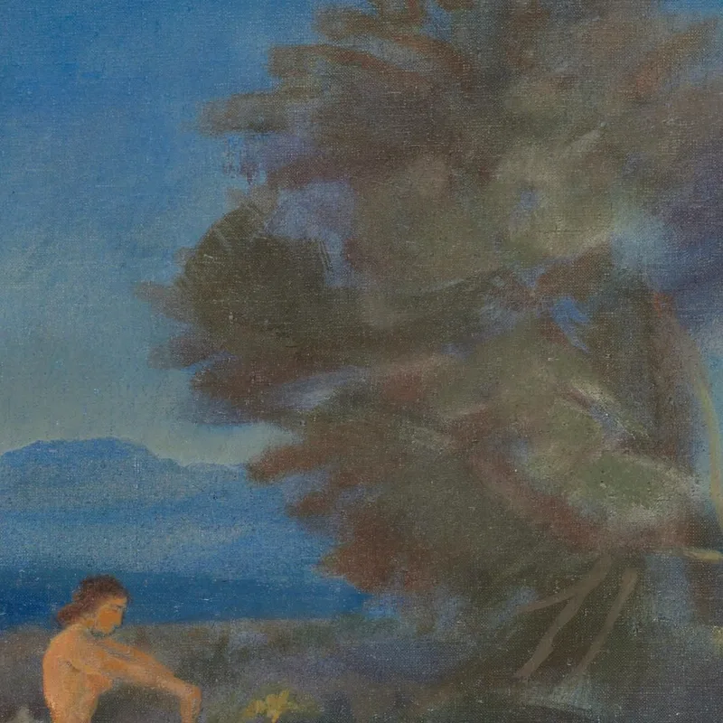 Ermes E Il Piccolo Dioniso Arthur Bowen Davies