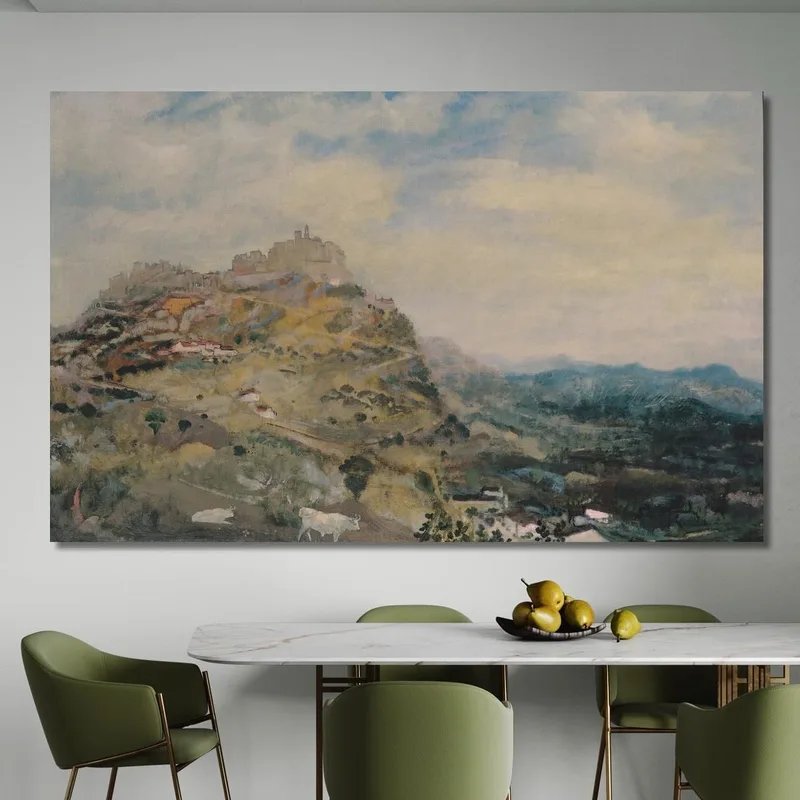 Italienische Hügelstadt​ Arthur Bowen Davies