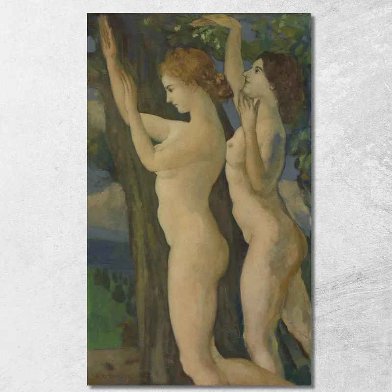 Dolci Foglie Tremule Arthur Bowen Davies quadro stampa su tela