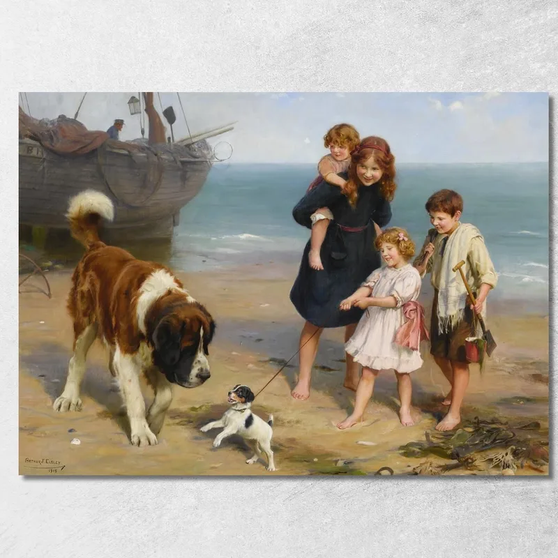 Una Pareja Improbable Arthur John Elsley cuadro en lienzo