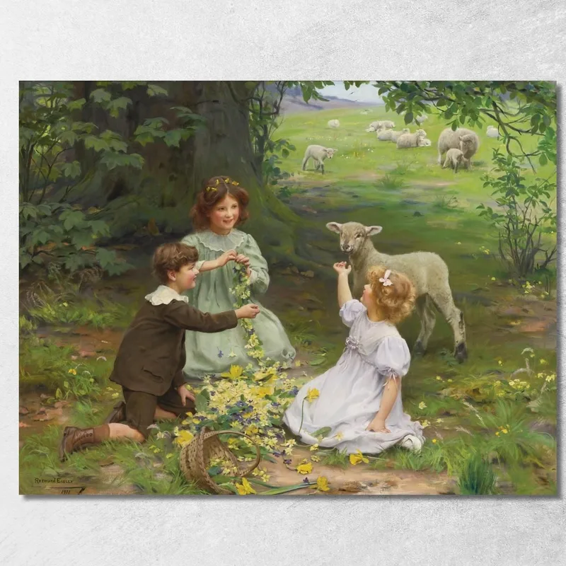 La Alegría De La Primavera Arthur John Elsley cuadro en lienzo