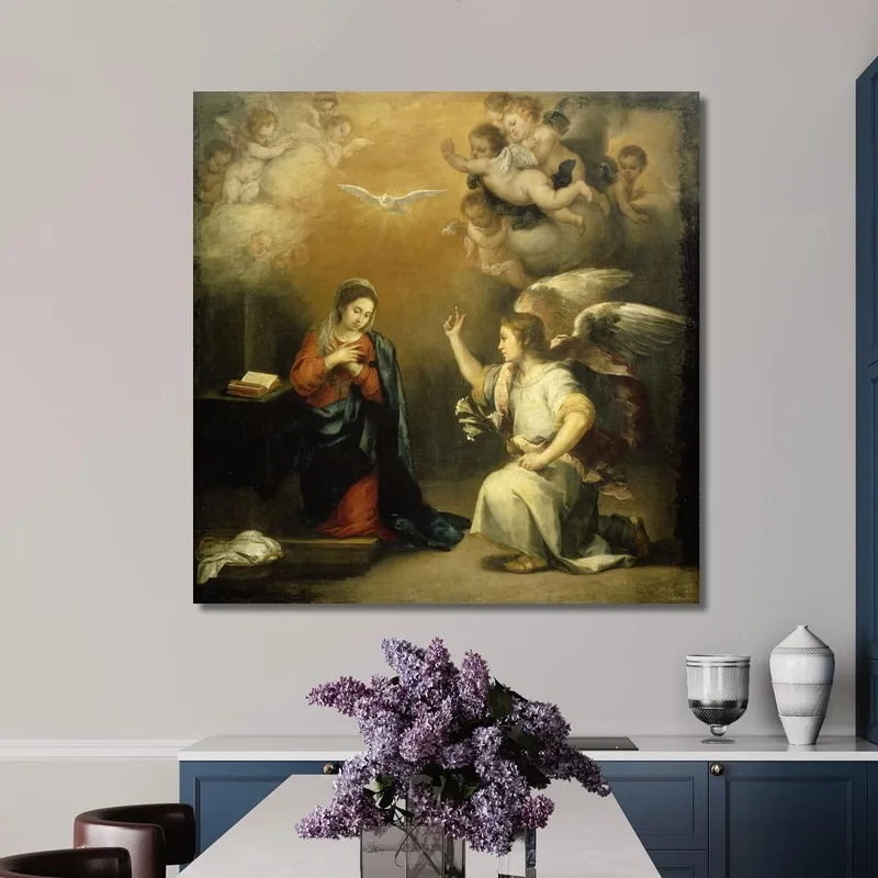 Anunciación A La Virgen Bartolomé Estebán Murillo