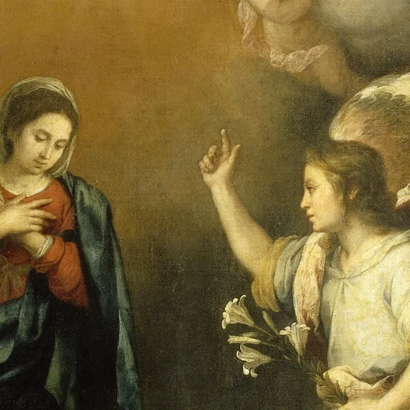 Anunciación A La Virgen Bartolomé Estebán Murillo