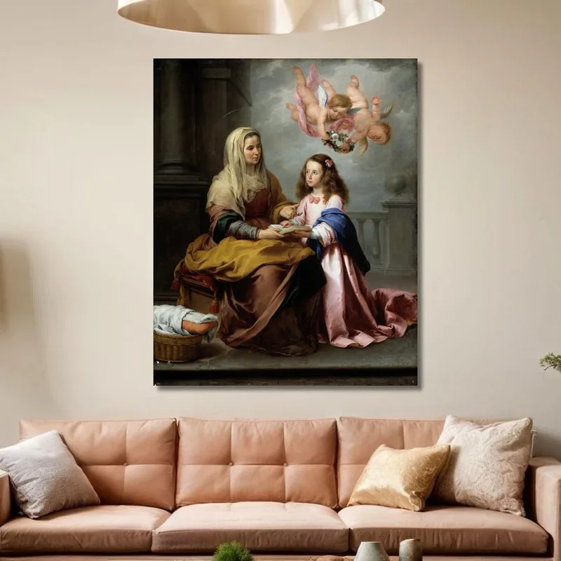 Éducation De La Vierge Bartolomé Estebán Murillo