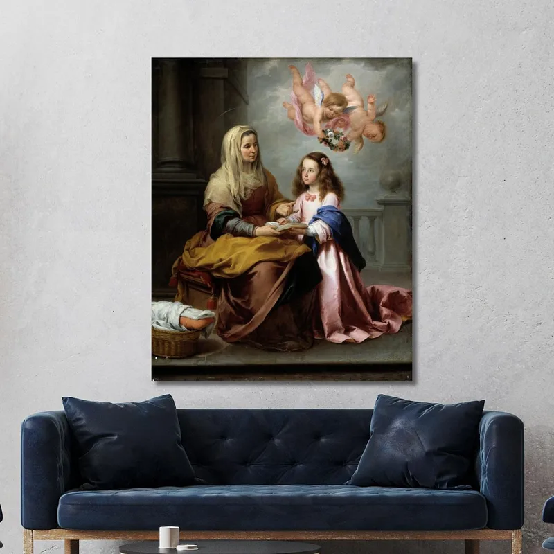 Éducation De La Vierge Bartolomé Estebán Murillo