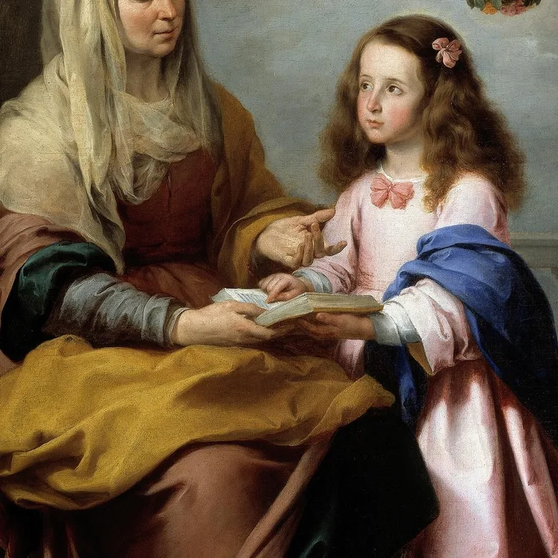 Éducation De La Vierge Bartolomé Estebán Murillo