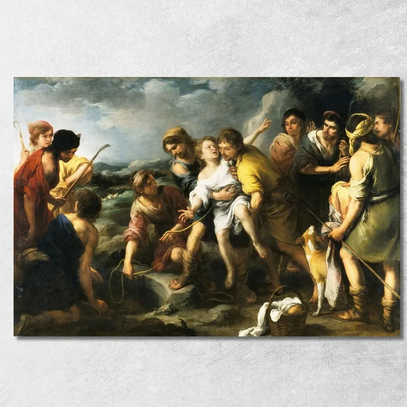 Giuseppe E I Suoi Fratelli Bartolomé Estebán Murillo quadro stampa su tela