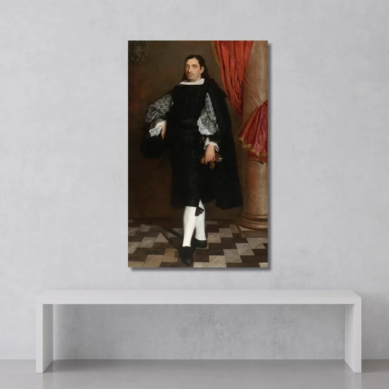 Ritratto Di Un Gentiluomo, Presumibilmente Un Membro Della Famiglia Ostigliani Bartolomé Estebán Murillo