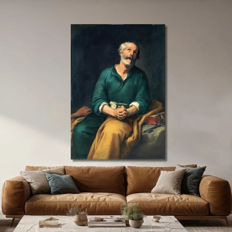 Saint Pierre En Larmes Bartolomé Estebán Murillo