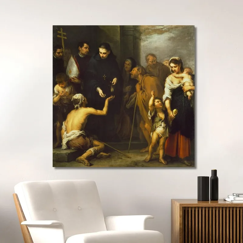 La Carità Di San Tommaso Di Villanova Bartolomé Estebán Murillo