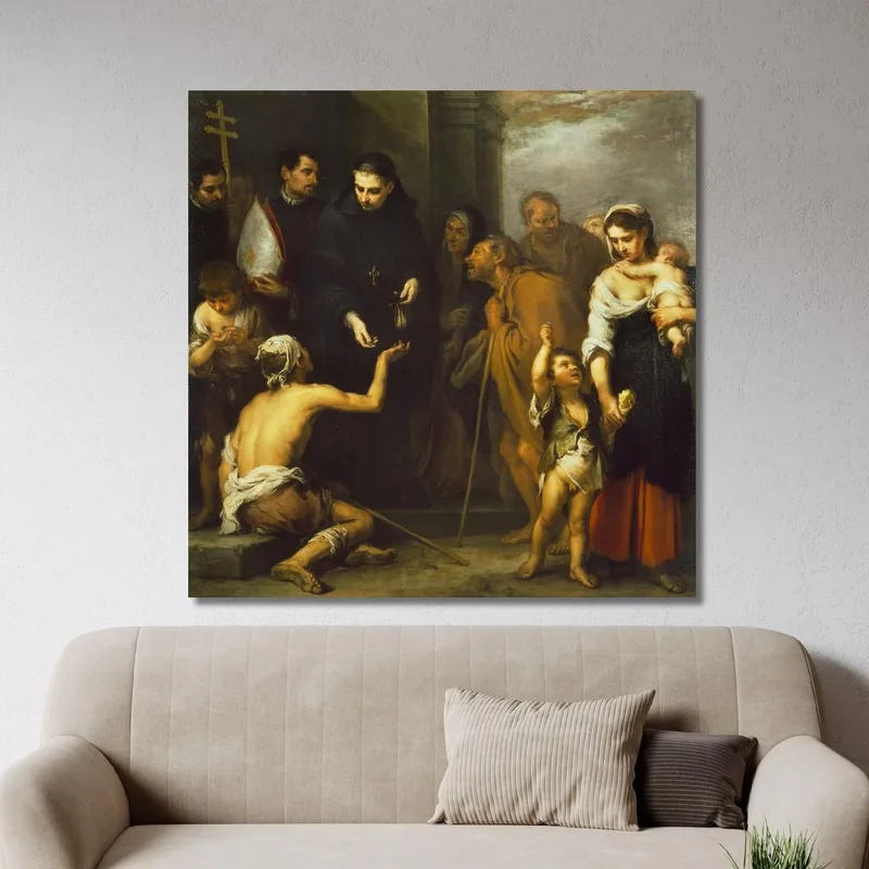 La Carità Di San Tommaso Di Villanova Bartolomé Estebán Murillo