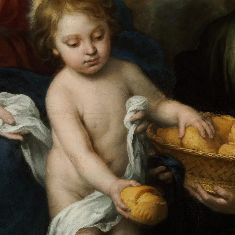 El Niño Jesús Repartiendo Pan A Los Peregrinos Bartolomé Estebán Murillo