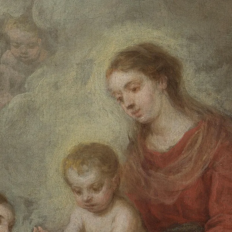Die Mystische Hochzeit Der Heiligen Katharina Bartolomé Estebán Murillo