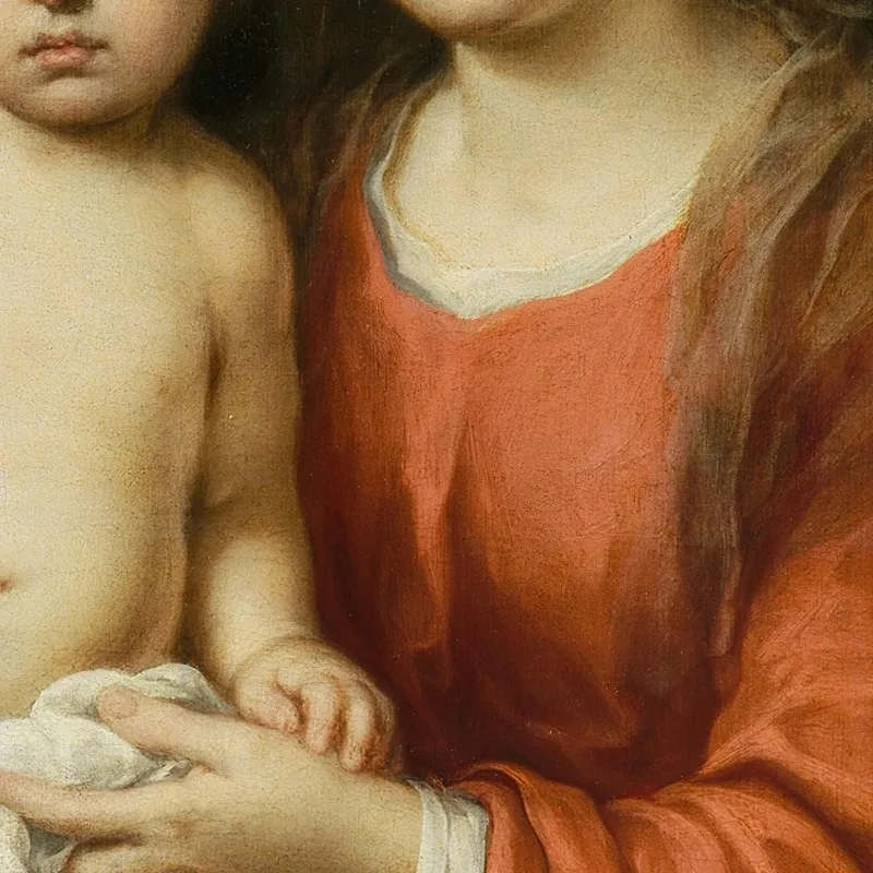 La Vergine Con Il Bambino Con Un Rosario Bartolomé Estebán Murillo